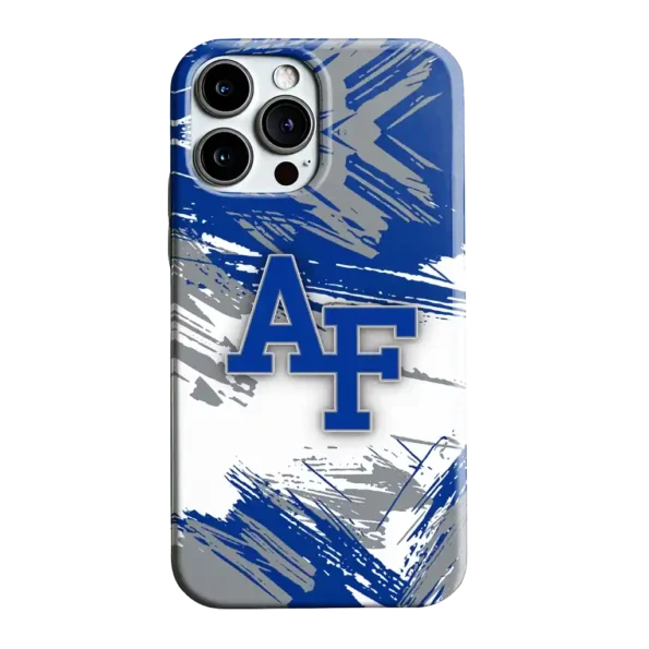 air force falcons brushstroke clash blue white phone case best selling