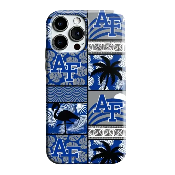air force falcons flamingo palm trees blue phone case best selling