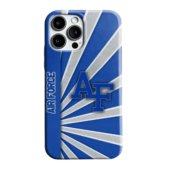 air force falcons sunburst rays blue phone case best selling
