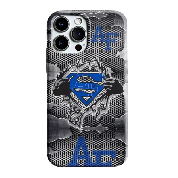 air force falcons superman emblem burst gray phone case best selling