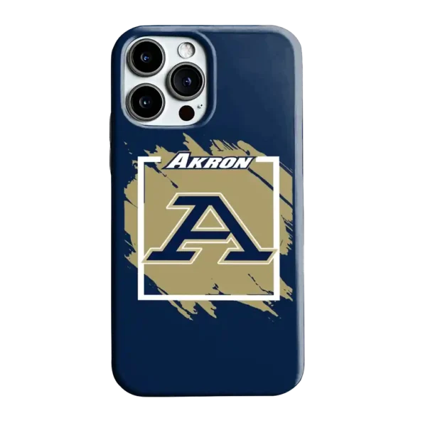 akron zips brush square blue phone case best selling