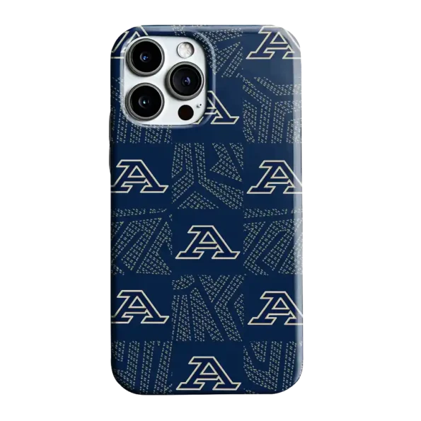 akron zips chevron squares blue phone case best selling