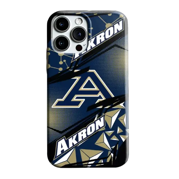 akron zips jagged flash blue black phone case best selling