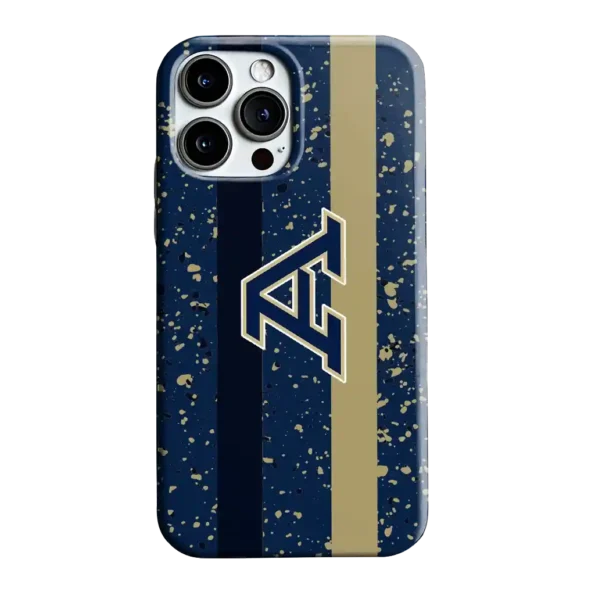 akron zips textured stripe blue phone case best selling