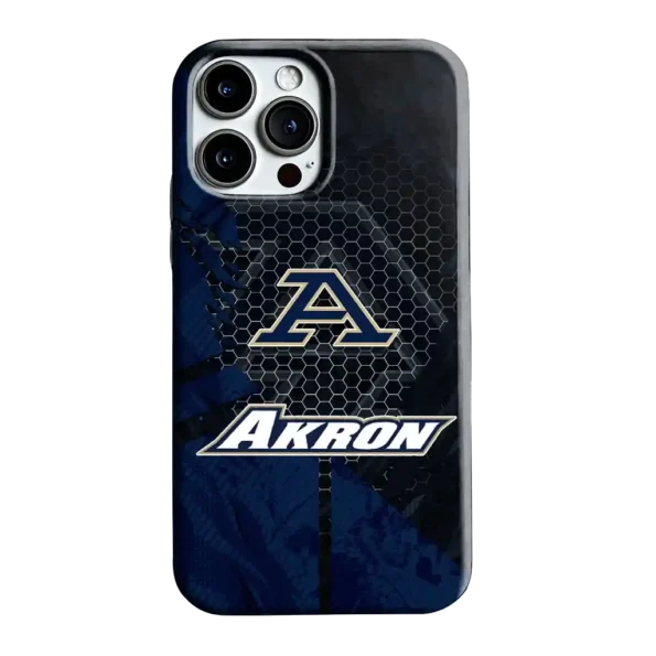akron zips web overlay blue phone case best selling