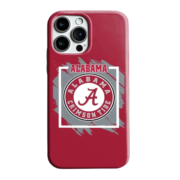 alabama crimson tide brush square crimson phone case best selling