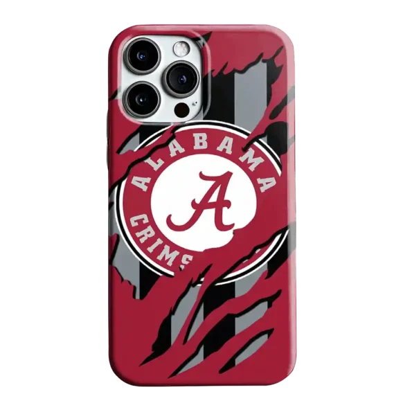 alabama crimson tide claw scar crimson black phone case best selling