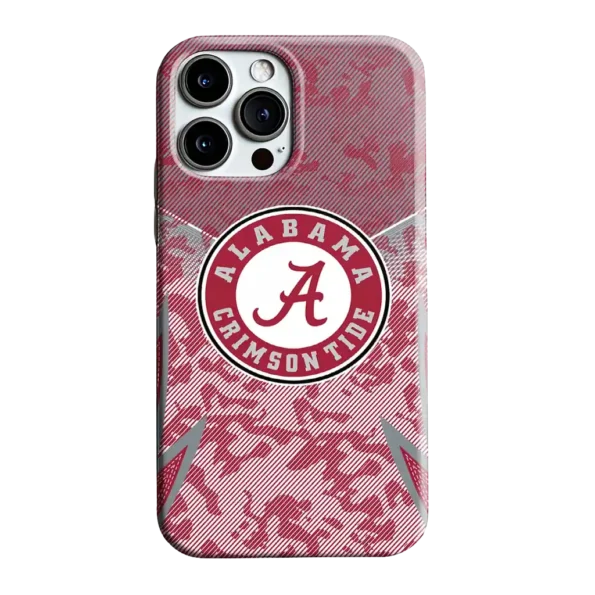 alabama crimson tide striped overlay crimson phone case best selling