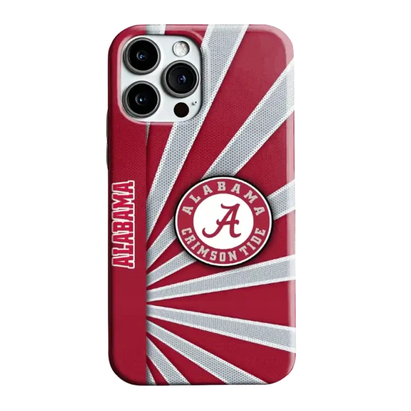 alabama crimson tide sunburst rays crimson phone case best selling