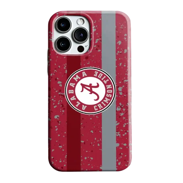 alabama crimson tide textured stripe crimson phone case best selling
