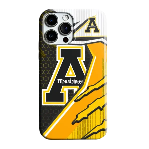 appalachian state mountaineers armor streaks black phone case best selling