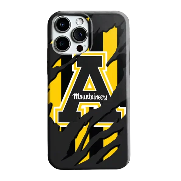 appalachian state mountaineers claw scar black phone case best selling