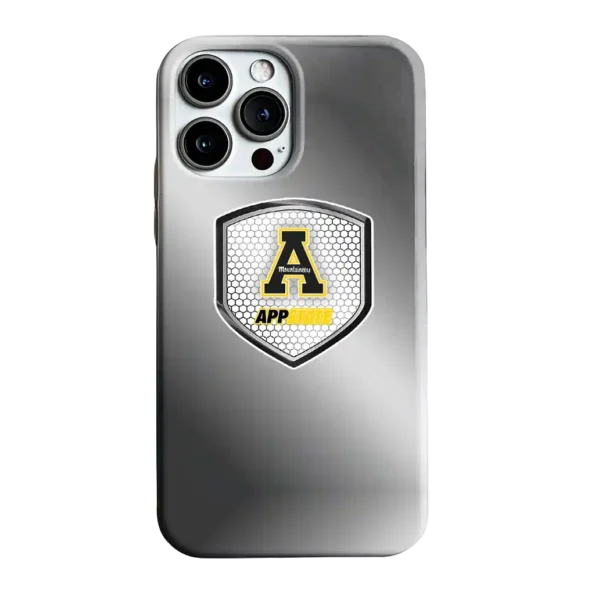appalachian state mountaineers shield mesh black phone case best selling