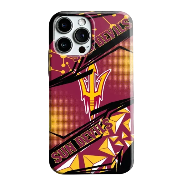 arizona state sun devils jagged flash maroon black phone case best selling
