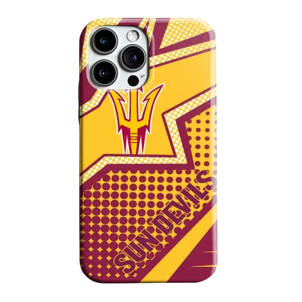 arizona state sun devils star outline maroon phone case best selling