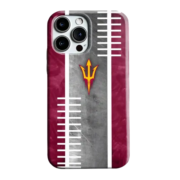 arizona state sun devils yard markers maroon gray phone case best selling