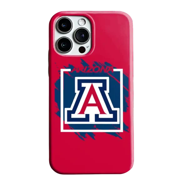 arizona wildcats brush square red phone case best selling
