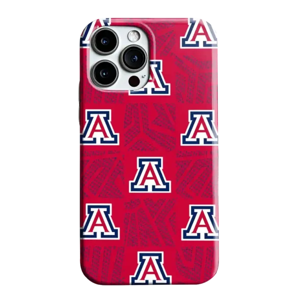 arizona wildcats chevron squares red phone case best selling