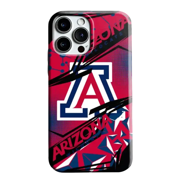 arizona wildcats jagged flash red black phone case best selling