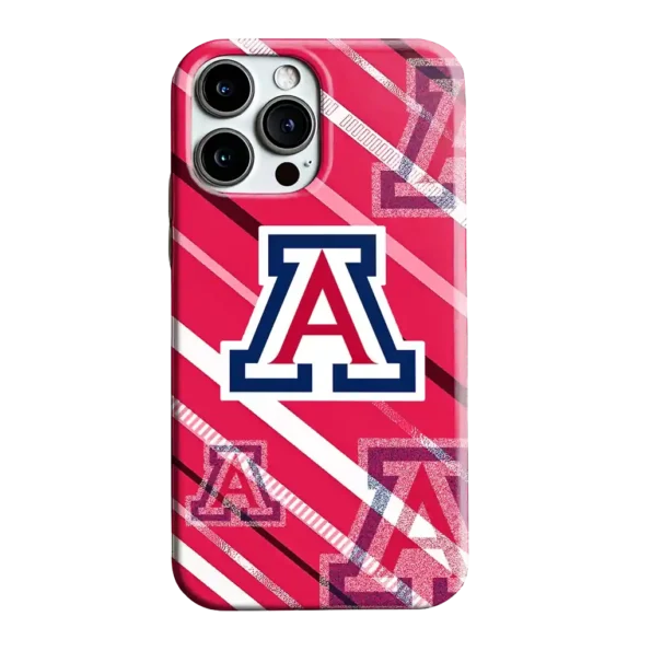 arizona wildcats linear stripes red phone case best selling