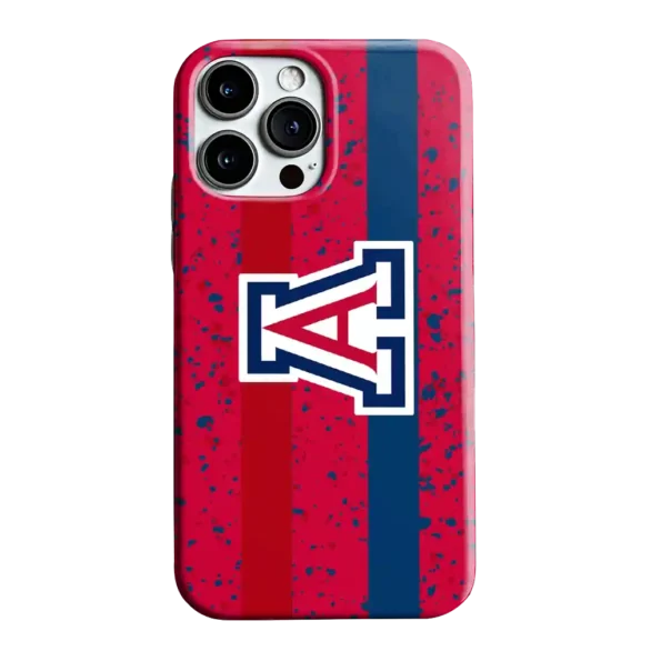 arizona wildcats textured stripe red phone case best selling