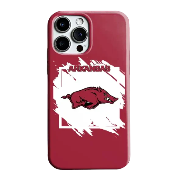 arkansas razorbacks brush square red phone case best selling
