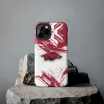 arkansas-razorbacks-brushstroke-clash-red-white-phone-case-best-selling.webp