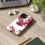 arkansas-razorbacks-brushstroke-clash-red-white-phone-case-best-selling.webp