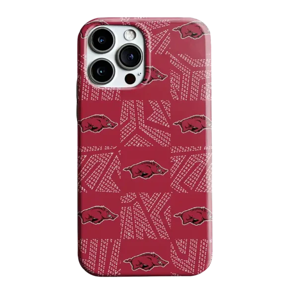 arkansas razorbacks chevron squares red phone case best selling