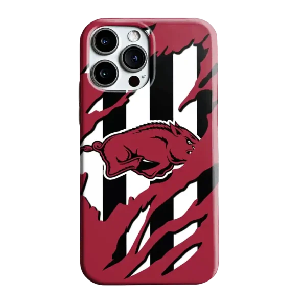 arkansas razorbacks claw scar red black phone case best selling