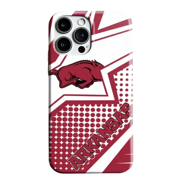 arkansas razorbacks star outline red phone case best selling