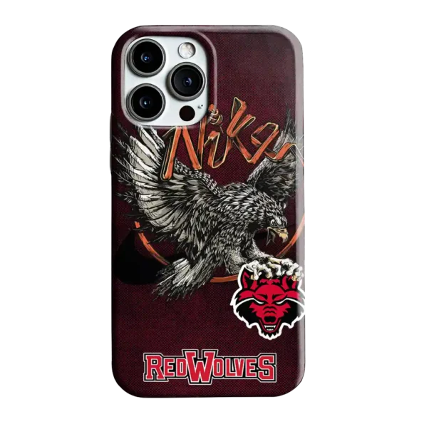 arkansas state red wolves eagle soar scarlet phone case best selling