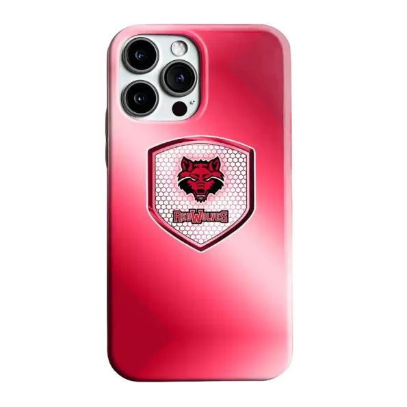 arkansas state red wolves shield mesh scarlet phone case best selling