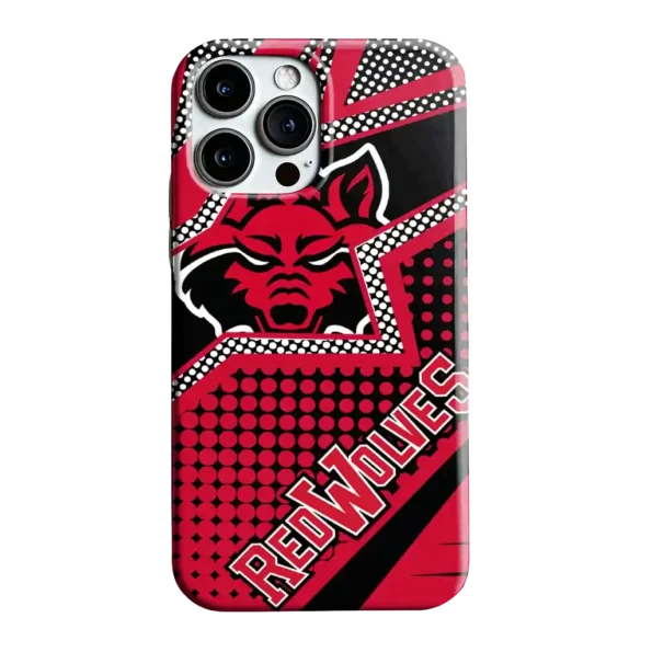 arkansas state red wolves star outline scarlet phone case best selling
