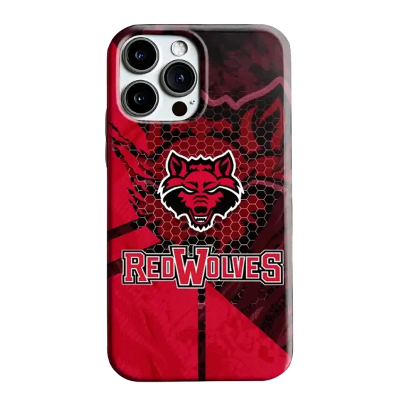 arkansas state red wolves web overlay scarlet phone case best selling