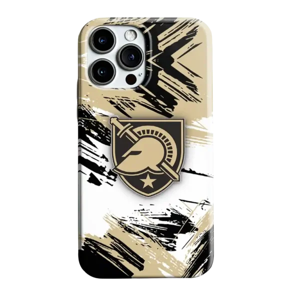 army black knights brushstroke clash gold white phone case best selling