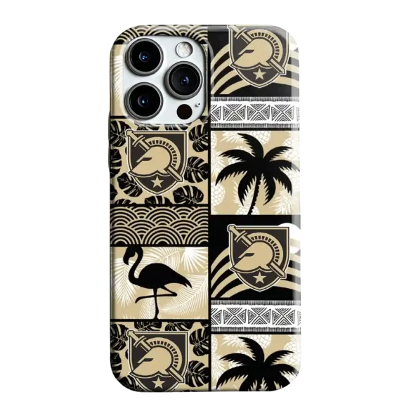 army black knights flamingo palm trees gold phone case best selling