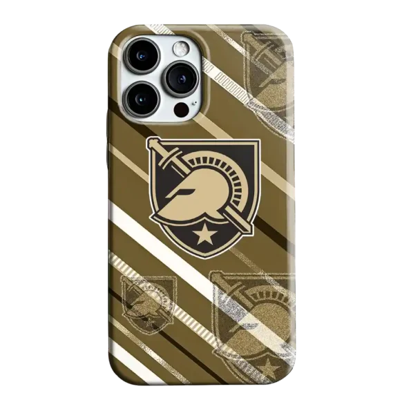 army black knights linear stripes gold phone case best selling