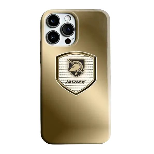 army black knights shield mesh gold phone case best selling