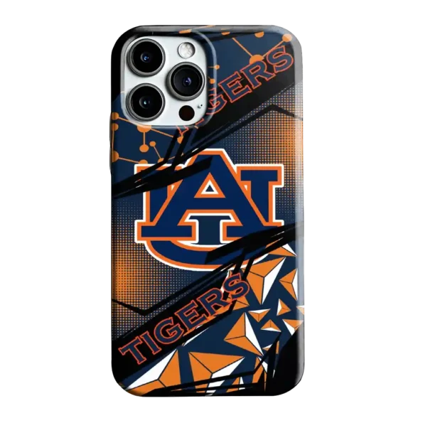 auburn tigers jagged flash navy blue black phone case best selling