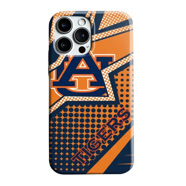 auburn tigers star outline navy blue phone case best selling