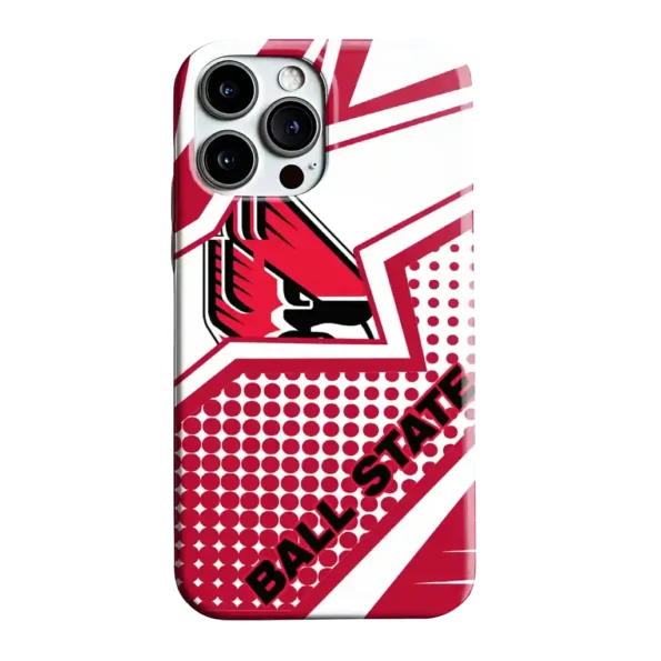 ball state cardinals star outline red phone case best selling