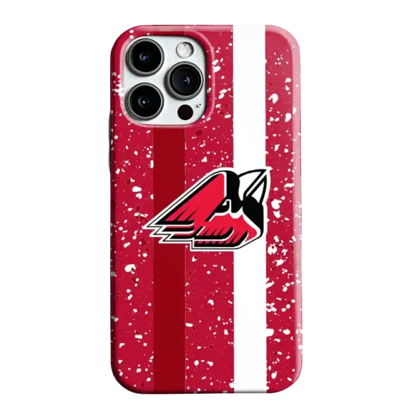 ball state cardinals textured stripe red phone case best selling