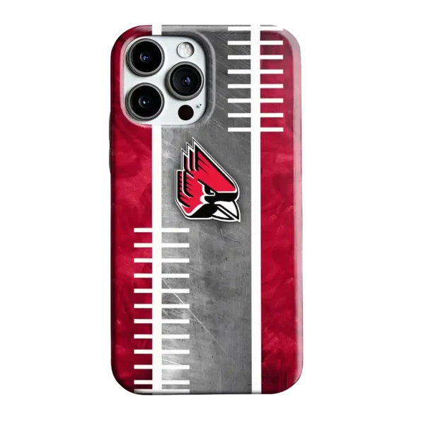 ball state cardinals yard markers red gray phone case best selling