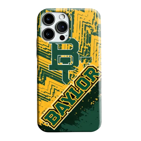 baylor bears abstract zigzag green phone case best selling