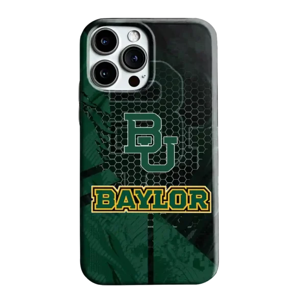 baylor bears web overlay green phone case best selling