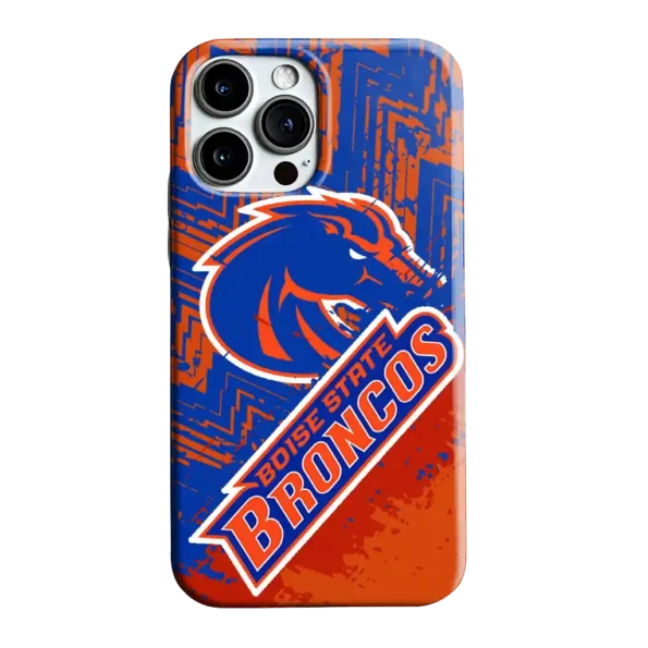 boise state broncos abstract zigzag orange phone case best selling
