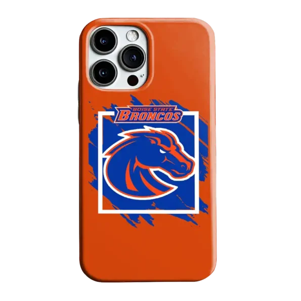 boise state broncos brush square orange phone case best selling
