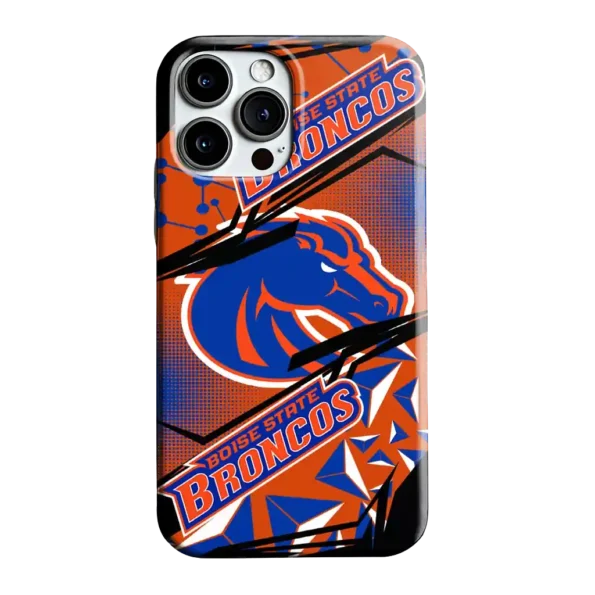 boise state broncos jagged flash orange black phone case best selling