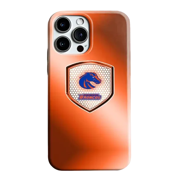 boise state broncos shield mesh orange phone case best selling